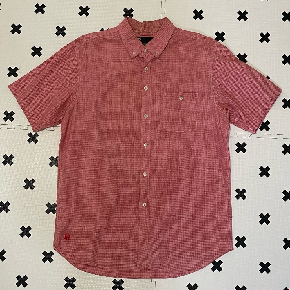 Nike Pink-ish “P Rod” Casual Button Down Shirt Short Sleeve